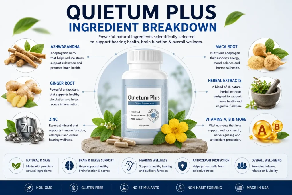 Quietum Plus ingredient breakdown